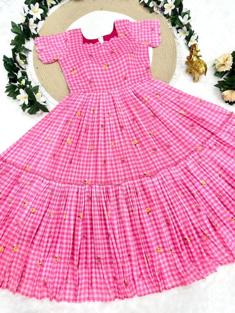 Mul-Chanderi Frock - Image 2