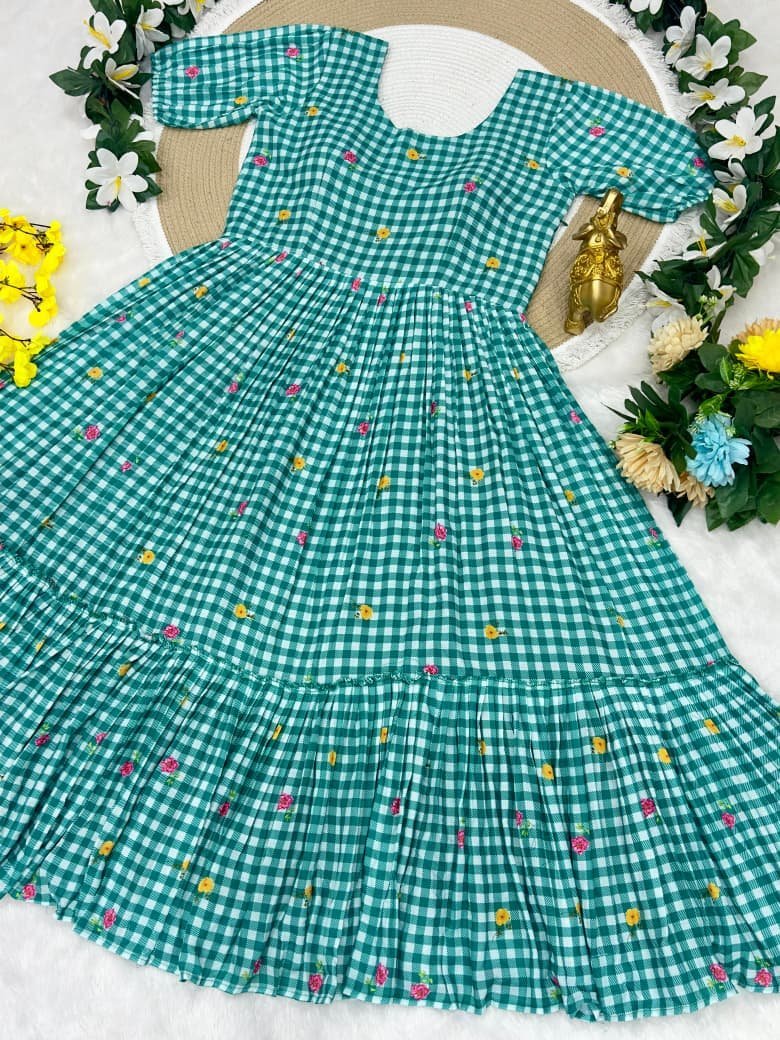 Mul-Chanderi Frock - Image 2