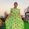 Green Cotton Frock