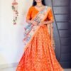 Orange Trending half saree