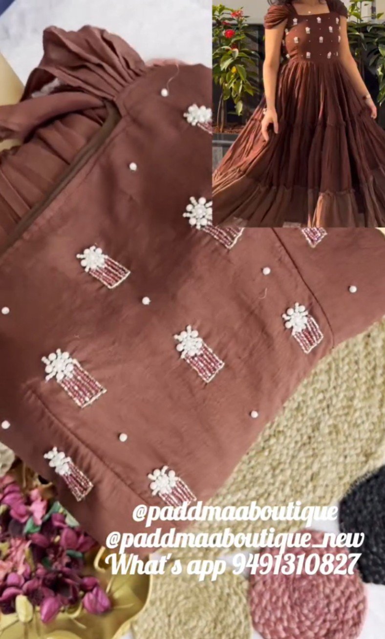 Bindu Brown frock - Image 2