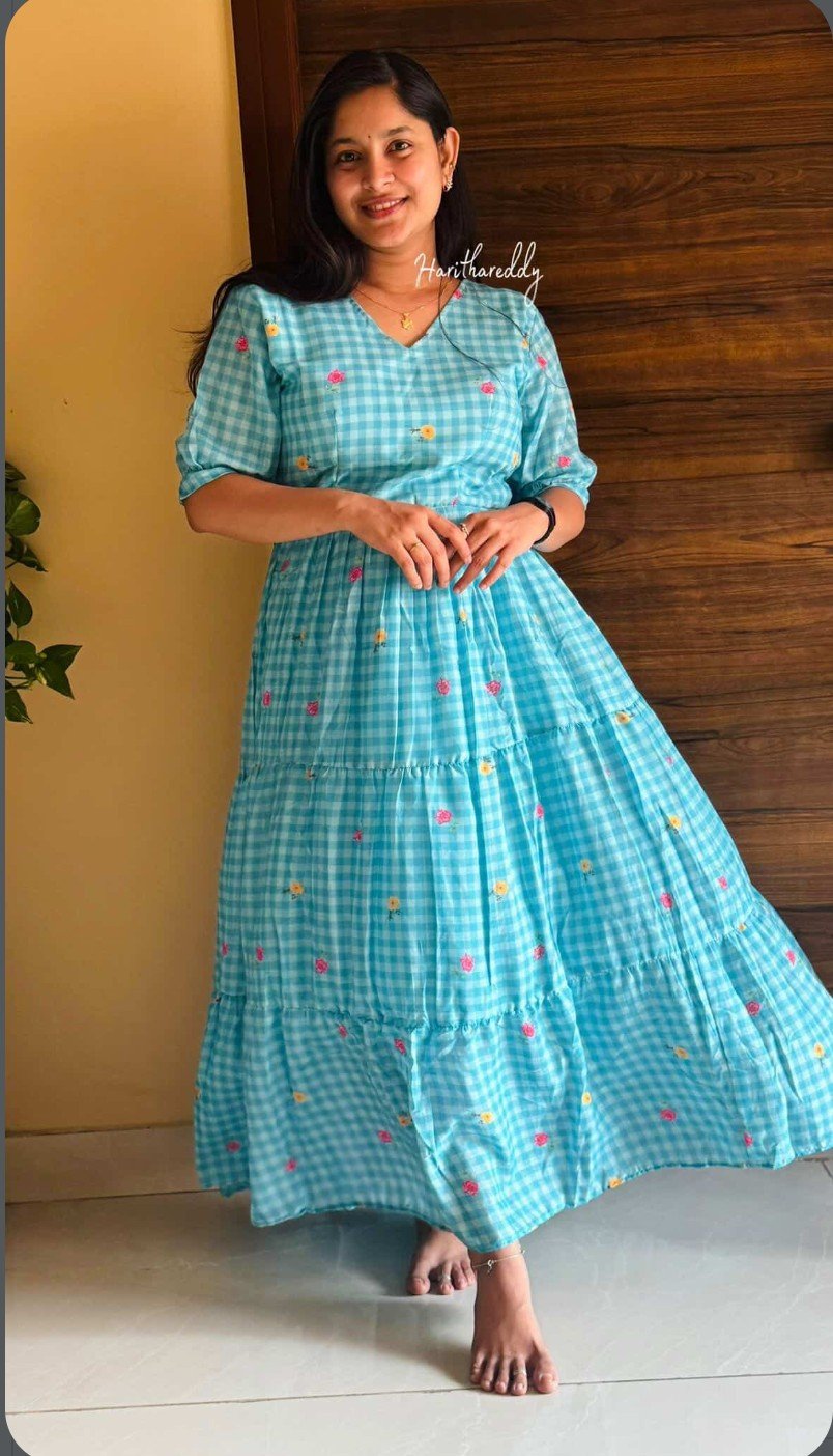Mul-Chanderi Frock