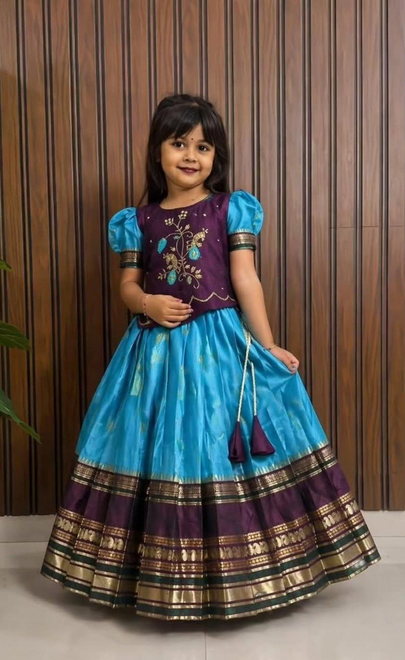 Kids Traditional Lehanga - Image 13