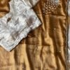 Golden Peacock Saree