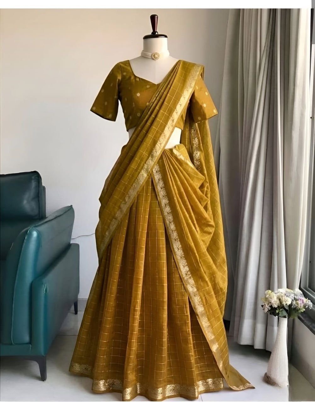 Trending Viscose fully stitched leghanga - Image 16