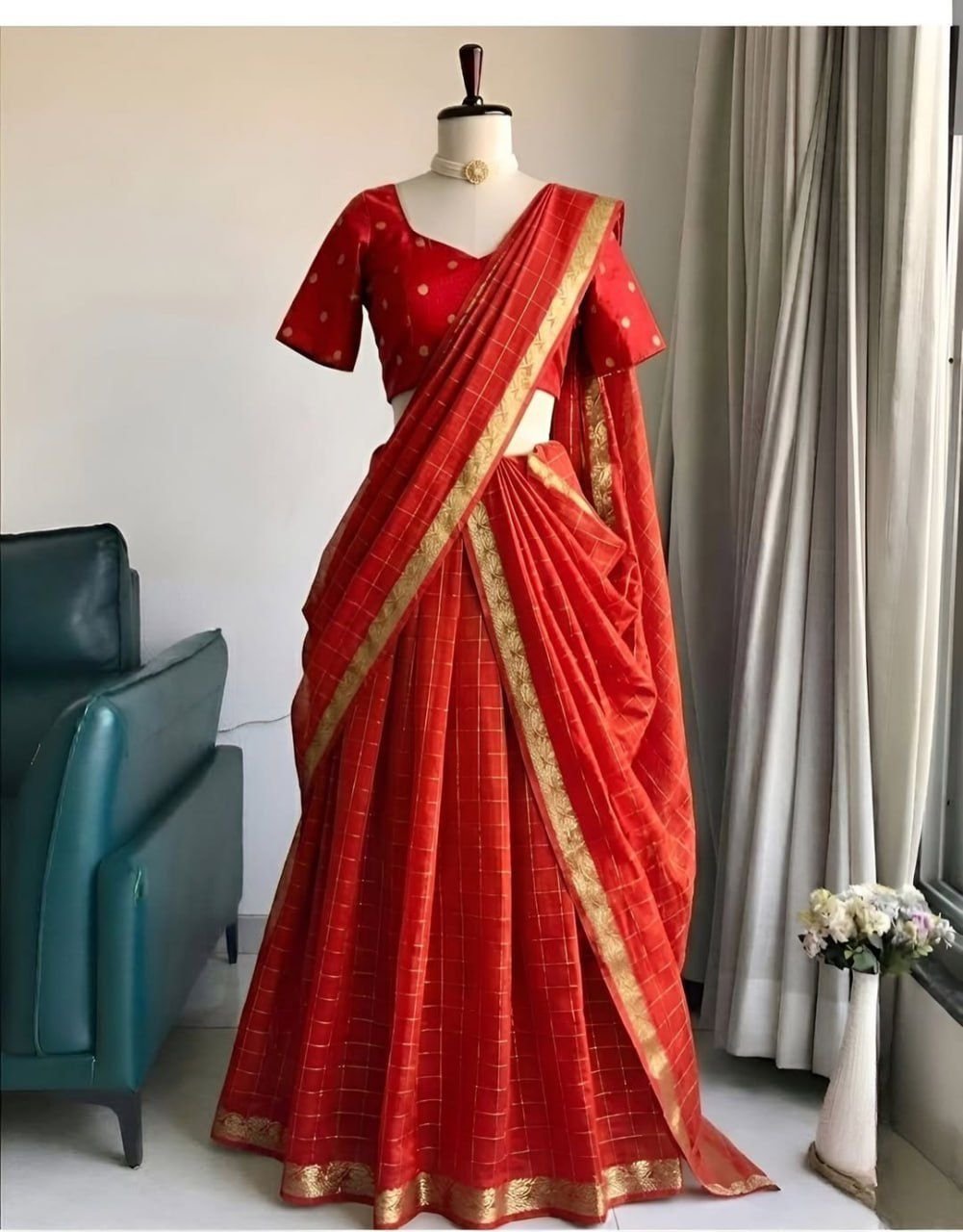 Trending Viscose fully stitched leghanga - Image 15