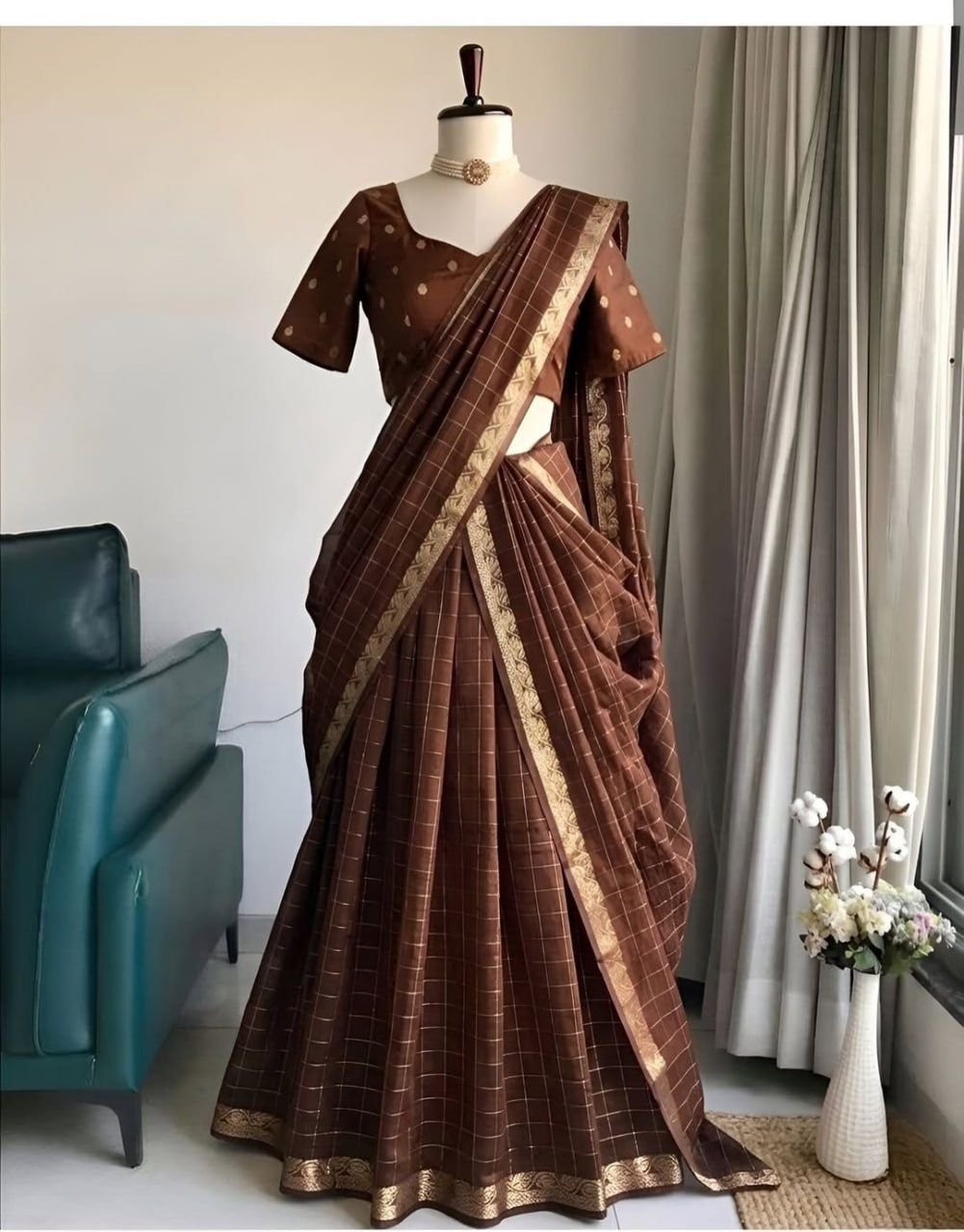 Trending Viscose fully stitched leghanga - Image 7