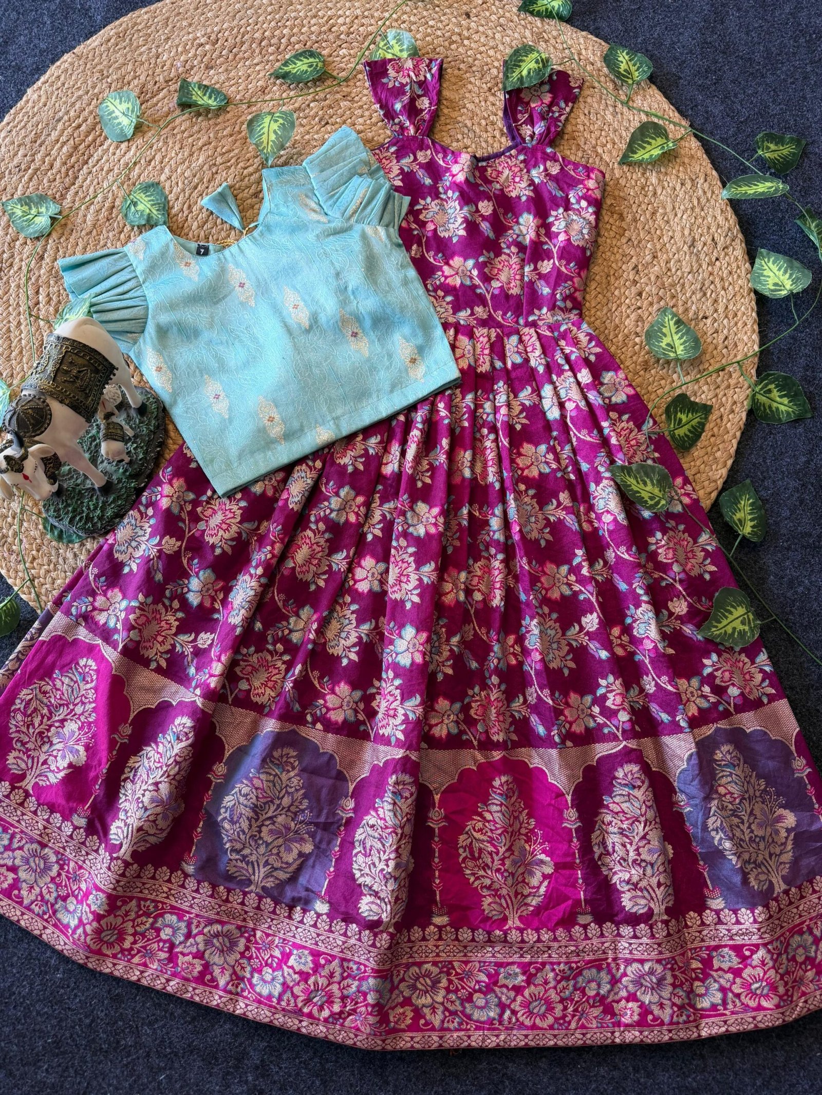 Luxurious Dola Silk Gown - Image 6