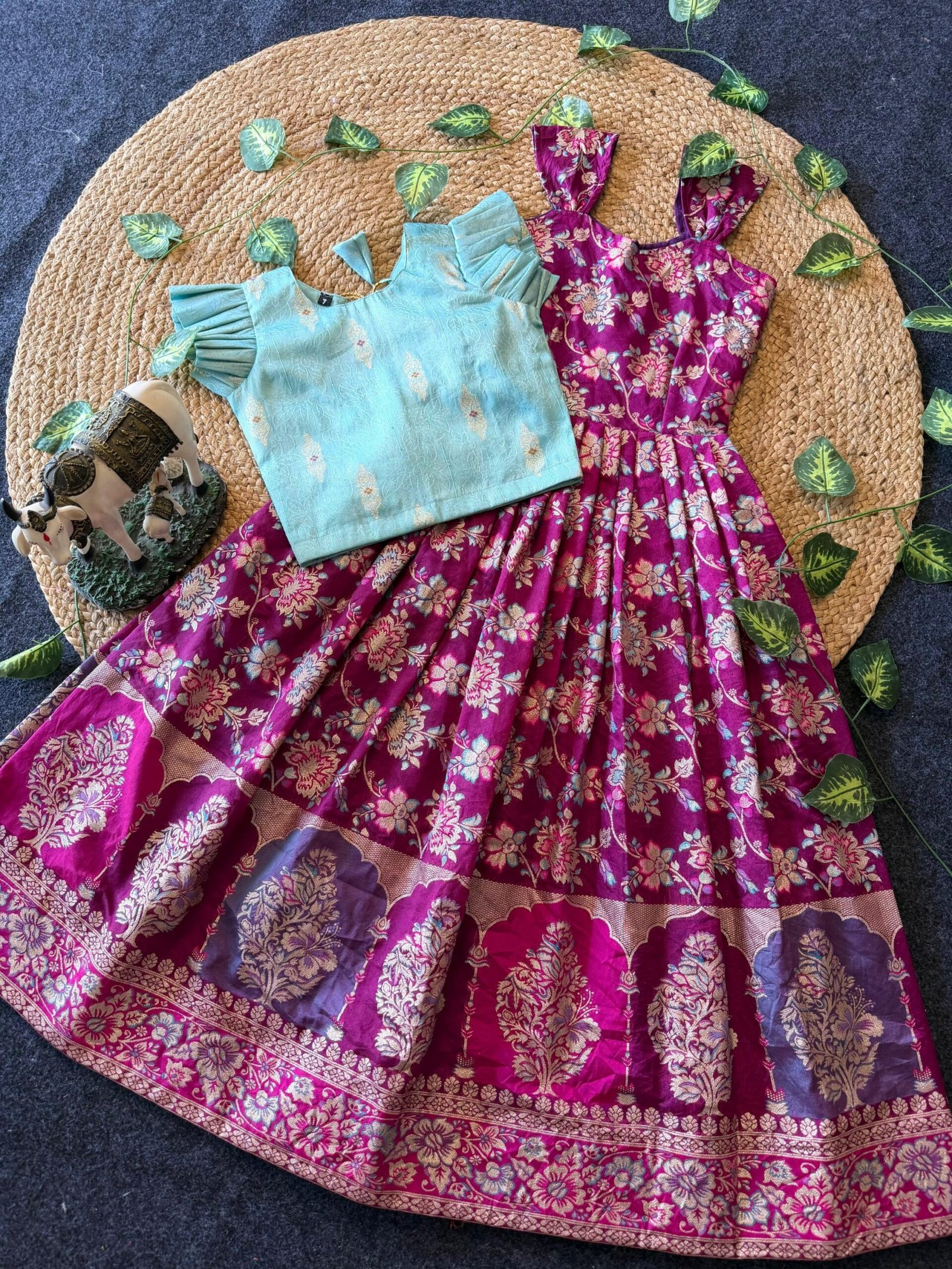 Luxurious Dola Silk Gown - Image 4