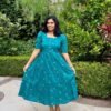 Anisha peacock Blue Frock