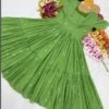 Green Mul Chanderi Frock