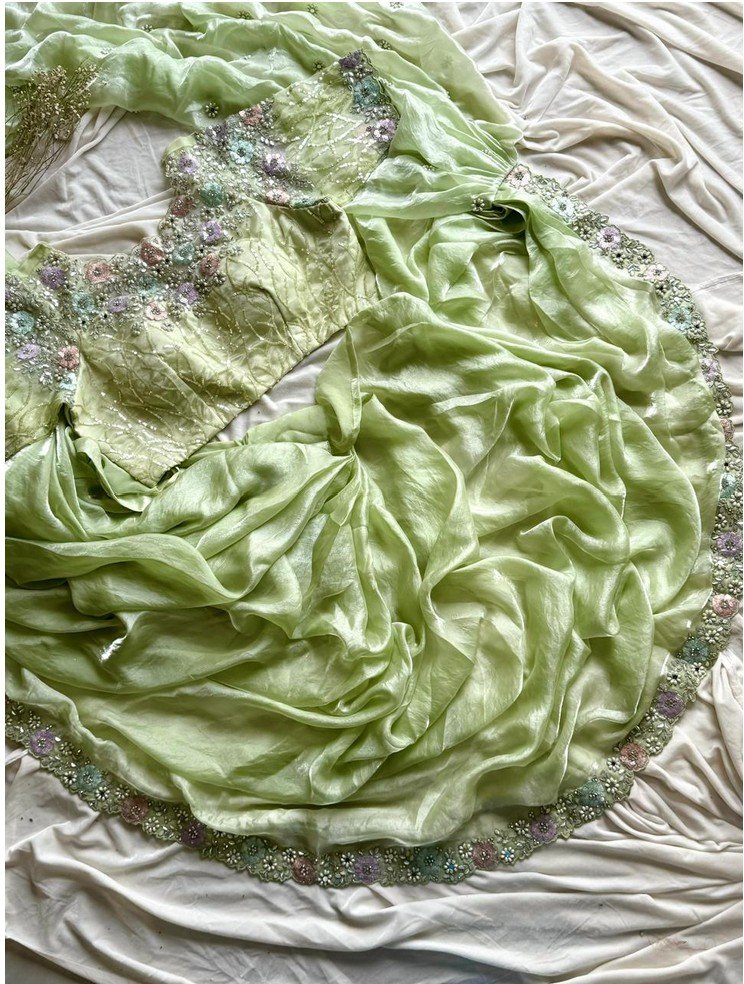 PistaGreen1MinSaree - Image 2