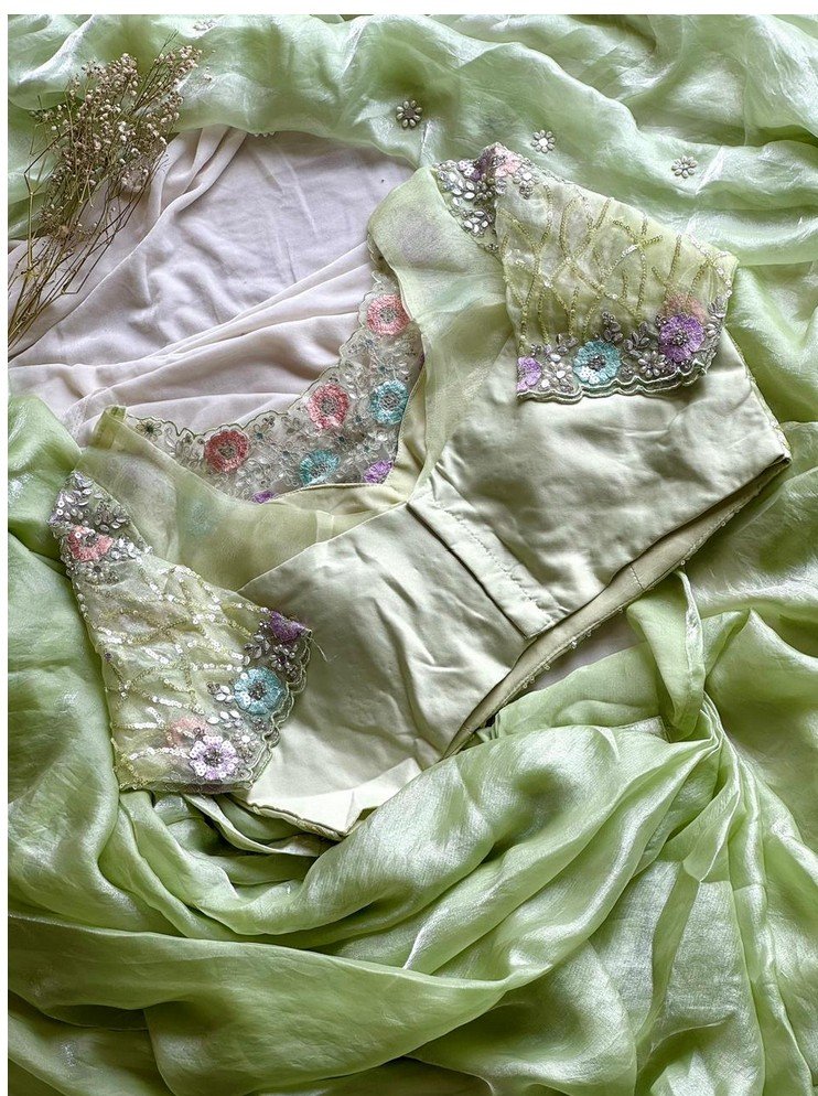 PistaGreen1MinSaree - Image 3