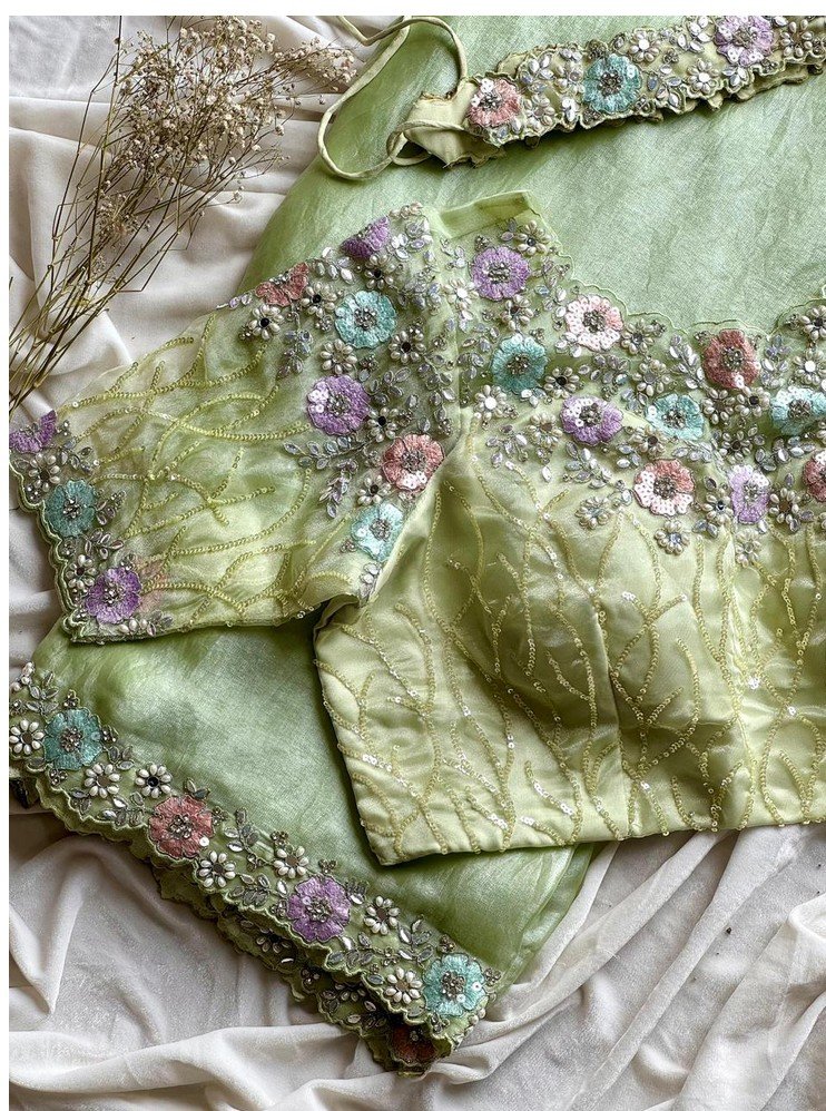 PistaGreen1MinSaree - Image 4