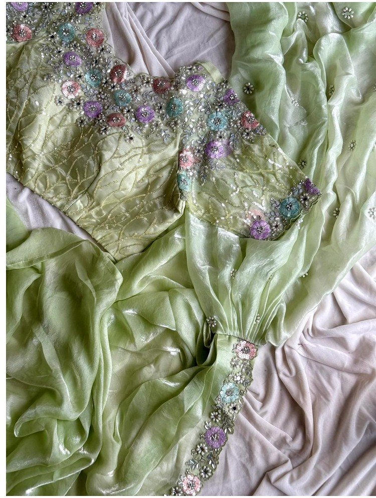 PistaGreen1MinSaree - Image 5