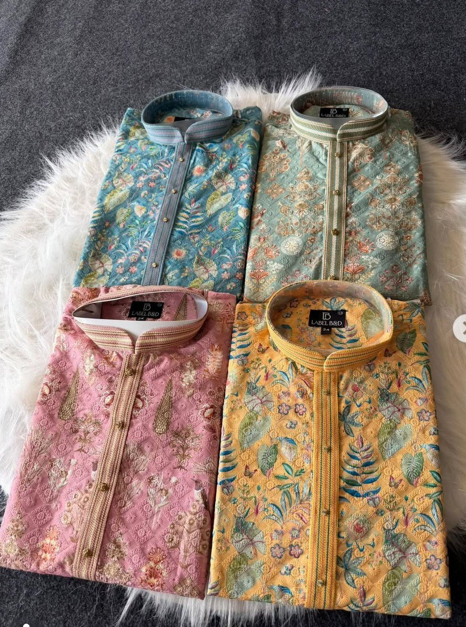 Trending Men's Kurtha Set