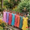 Kids Mul-Chanderi Frocks