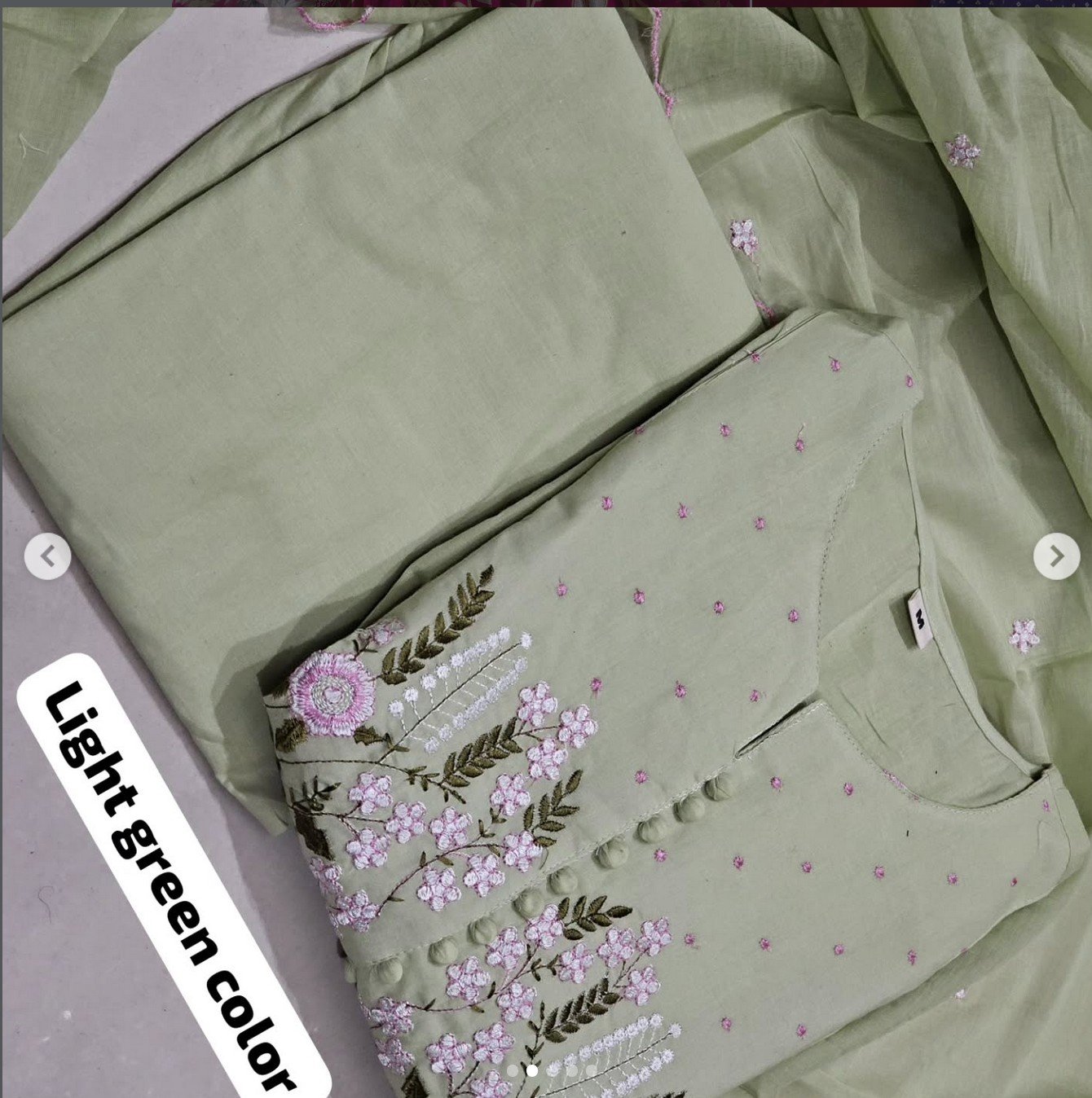 BEAUTIFUL EMBROIDERY KURTHI SET - Image 3