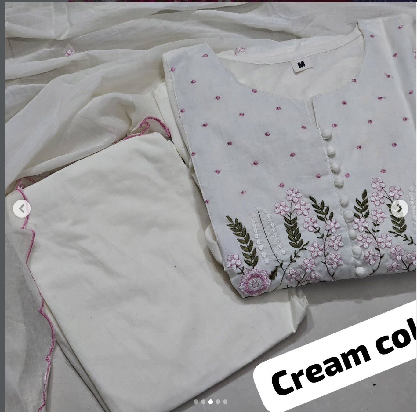 BEAUTIFUL EMBROIDERY KURTHI SET - Image 4