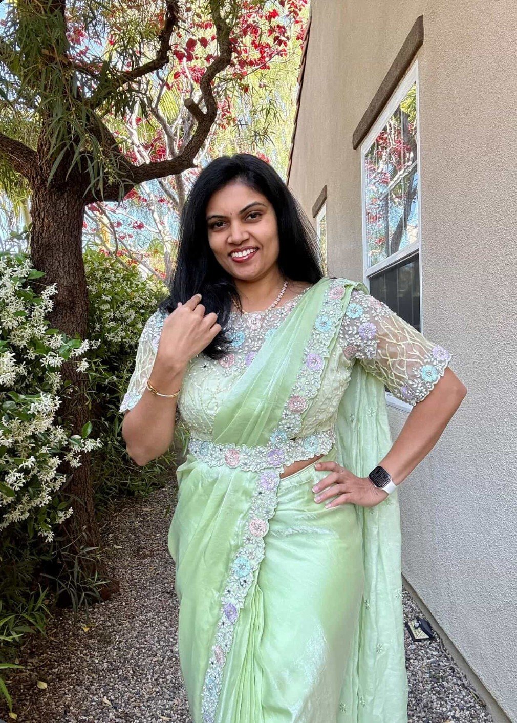 PistaGreen1MinSaree