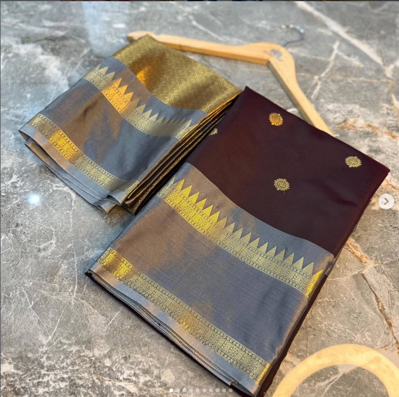 Banarasi katan Zari Buti Soft Silk Saree