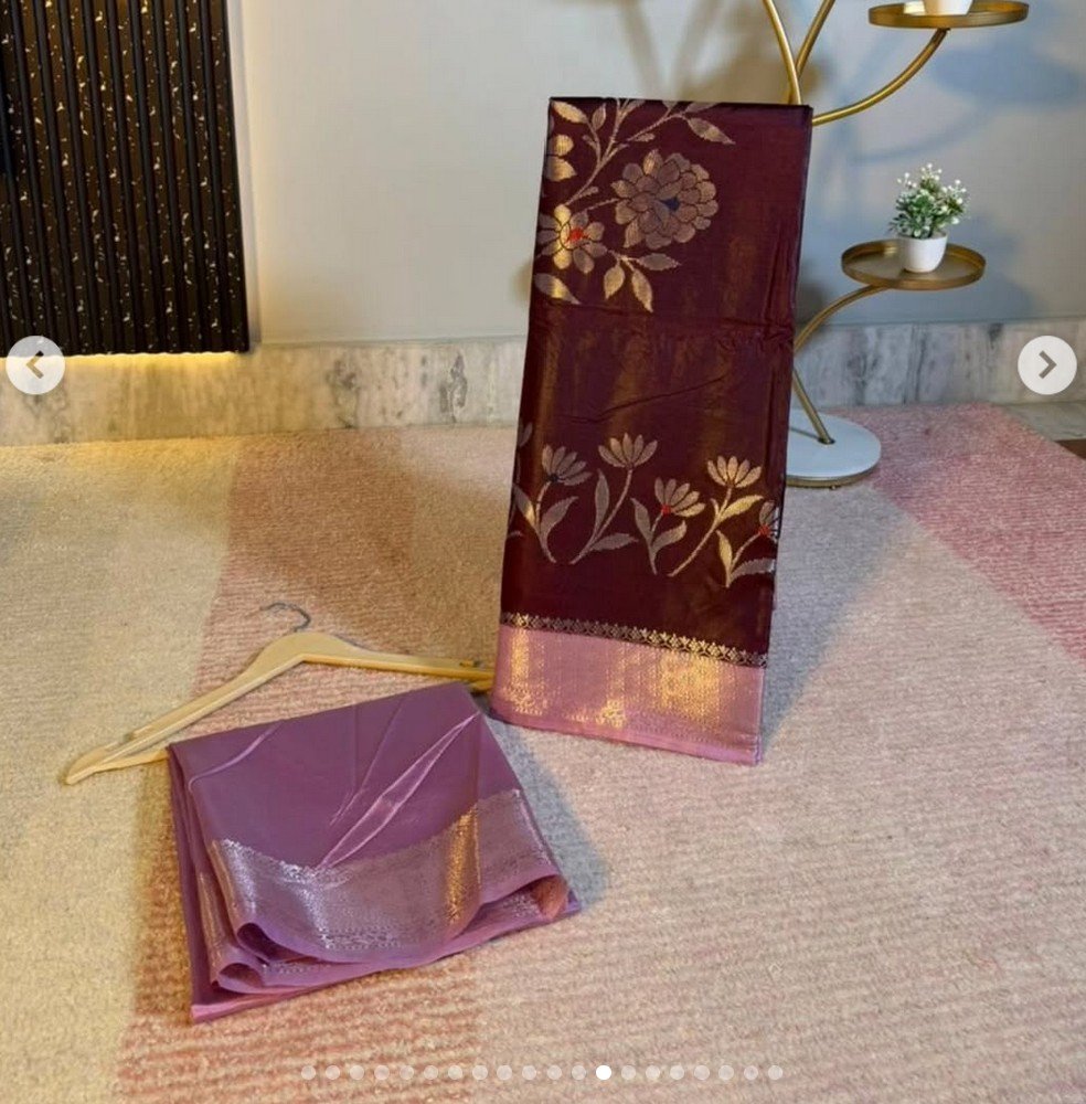 Banarasi Meenakari Soft Silk Saree