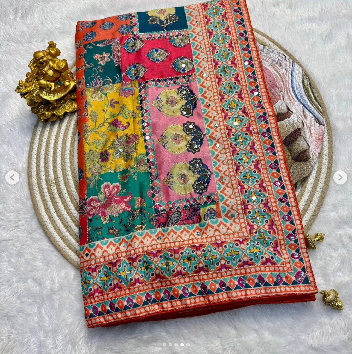 Crepe Silk Digital Print Saree
