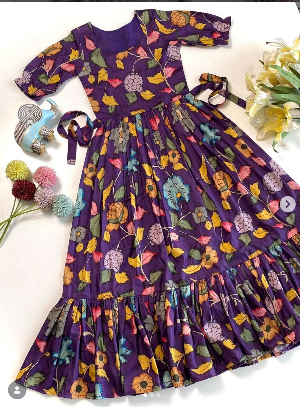 Kids Kalmakari Frock