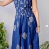 Blue Pure Cotton Skirt