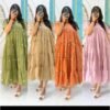 MUl-Cotton Chanderi Frock
