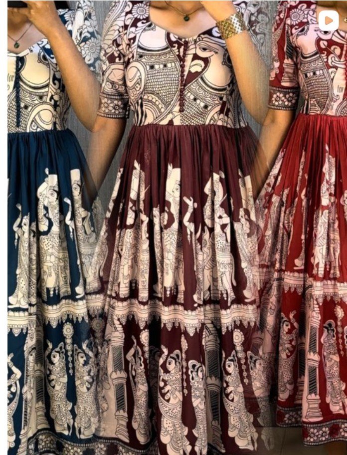Maslin Kalamkari Frock