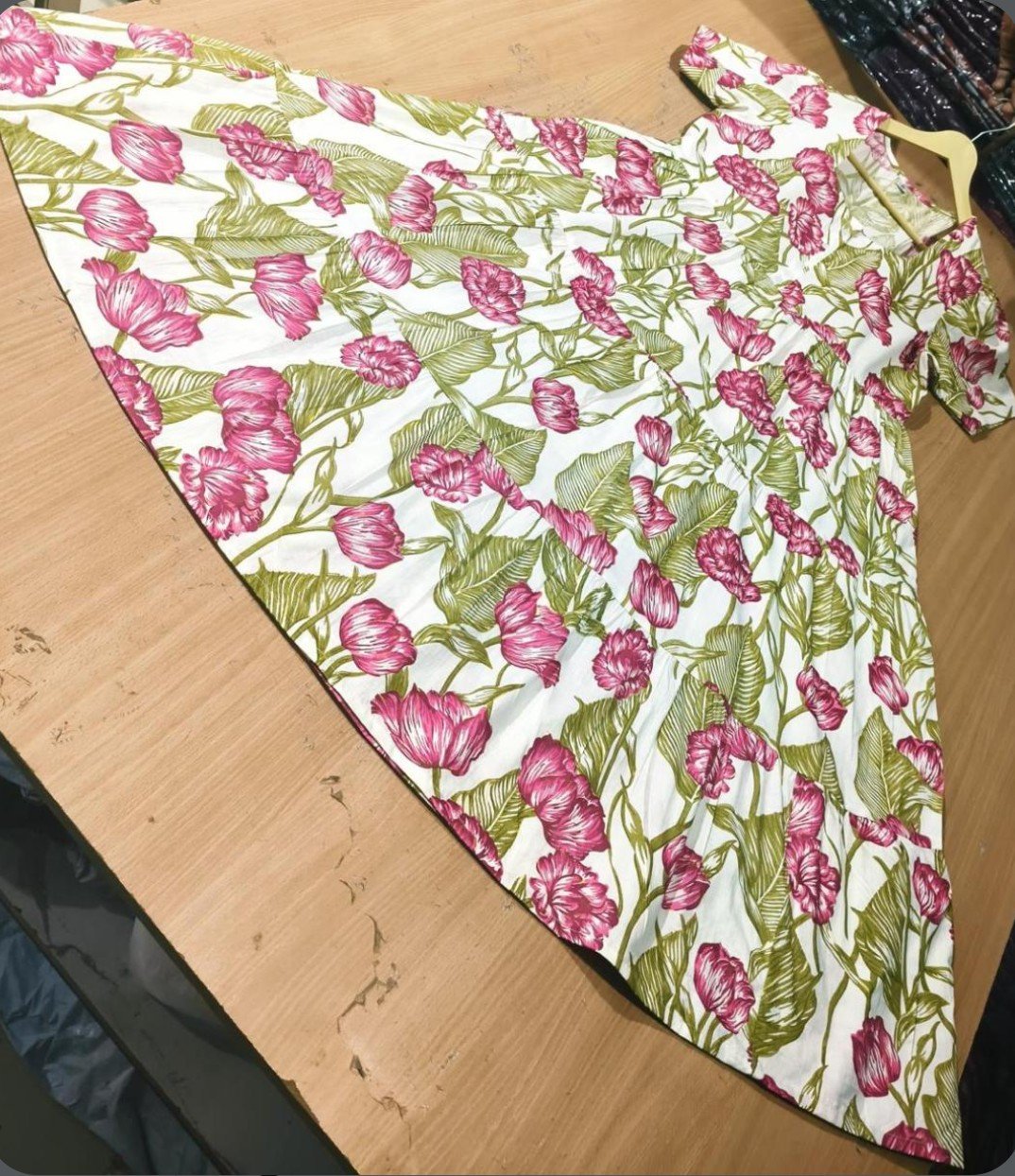 Floral Print Cotton Frock - Image 2