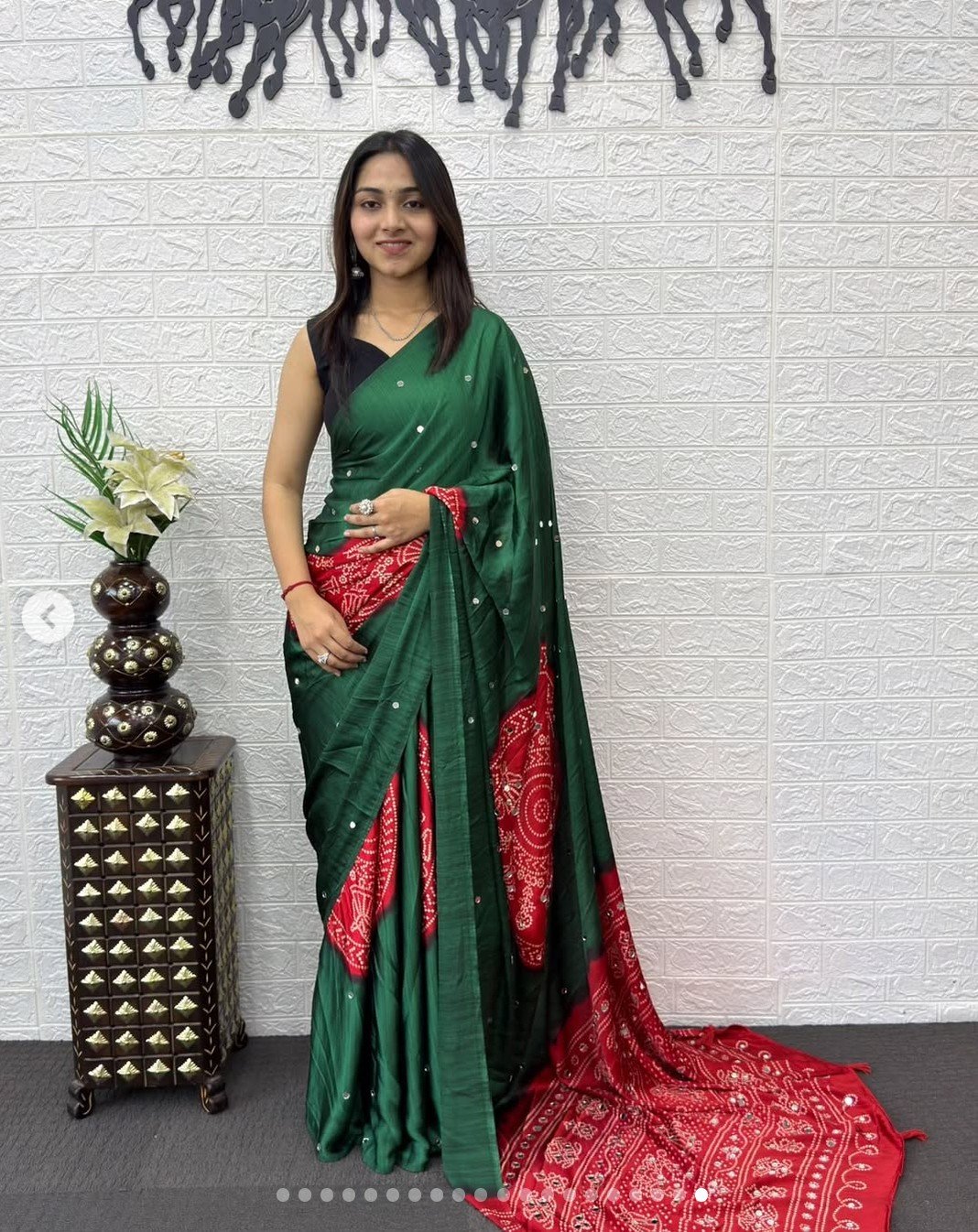 Semi Gajji Silk Soft and Smooth Saree - Image 2