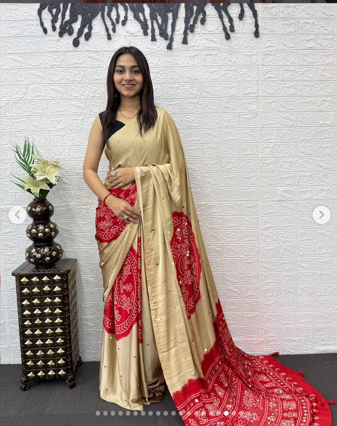 Semi Gajji Silk Soft and Smooth Saree - Image 4