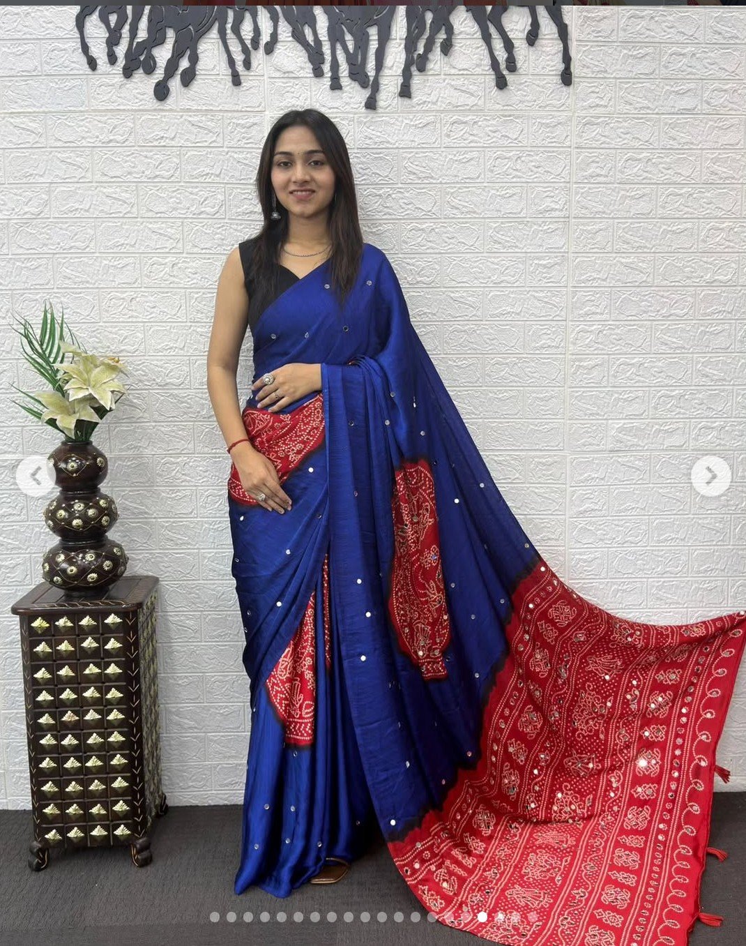 Semi Gajji Silk Soft and Smooth Saree - Image 5