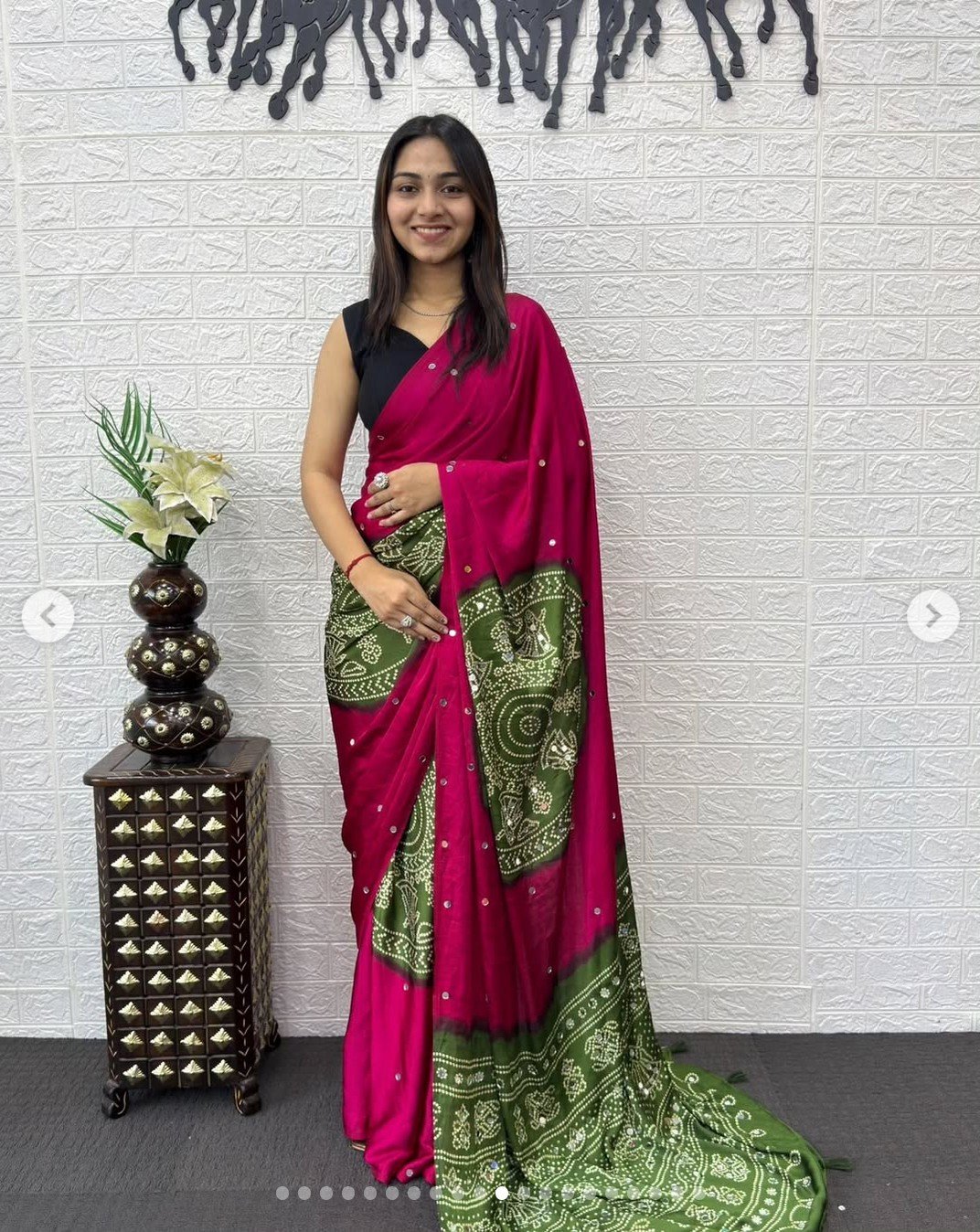 Semi Gajji Silk Soft and Smooth Saree - Image 8