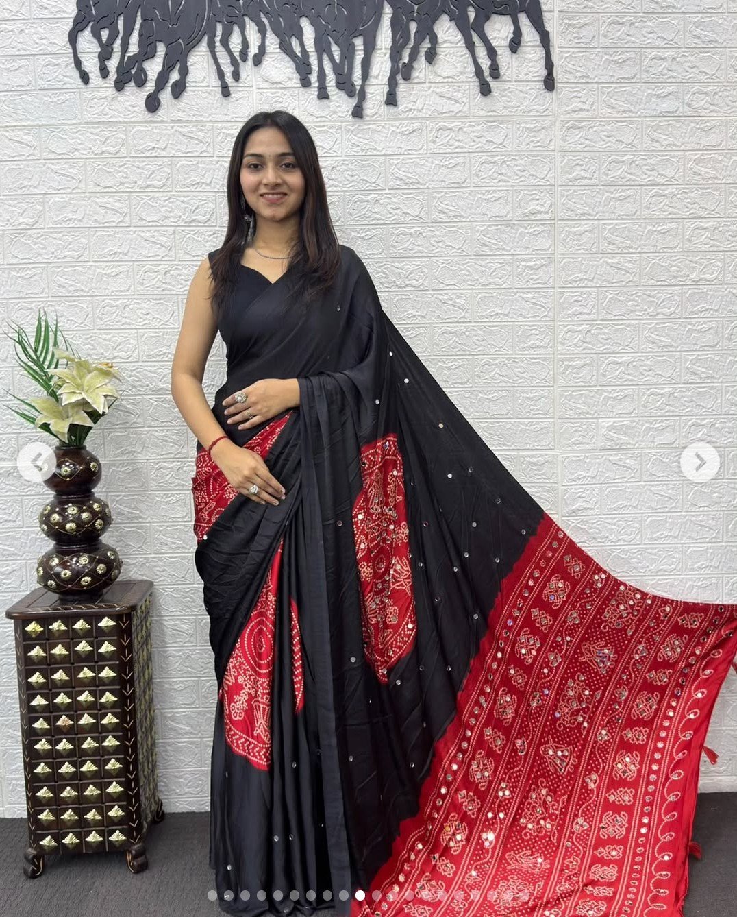 Semi Gajji Silk Soft and Smooth Saree - Image 9