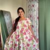 Floral Print Cotton Frock