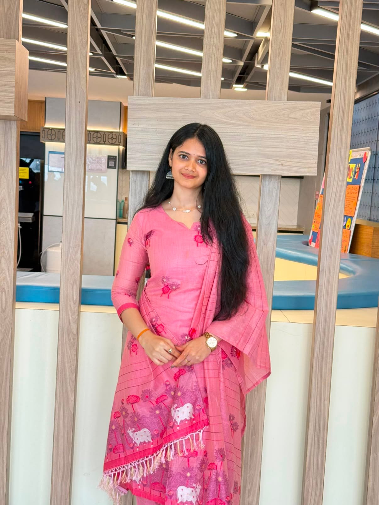 Pure Jamdani Cotton Kurti Set - Image 12