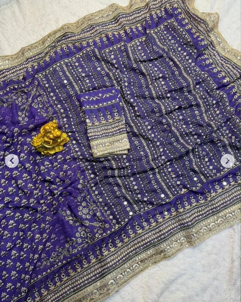 Kareena Kapoor Lace Silk Saree - Image 9