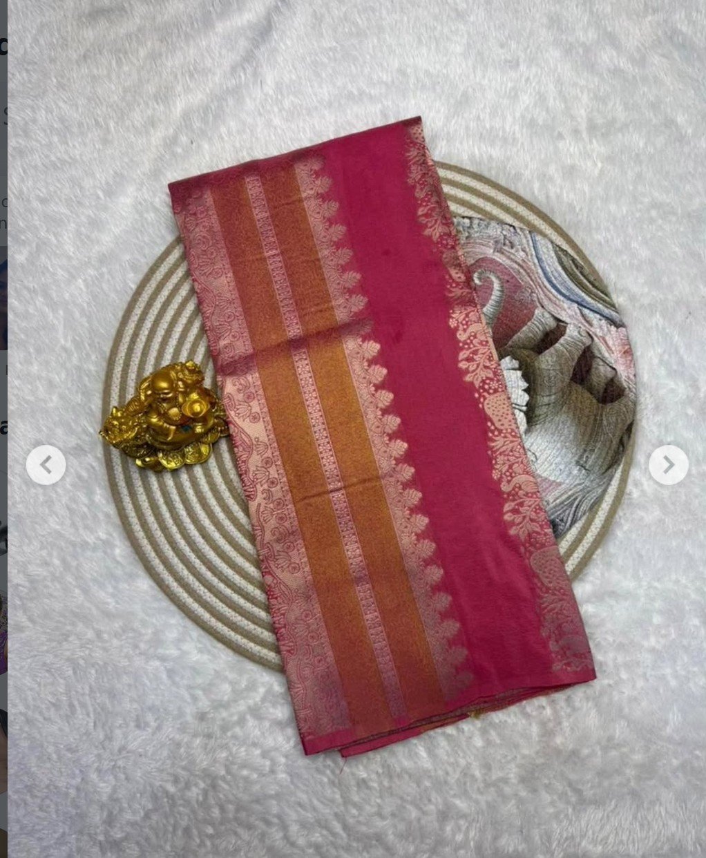 Rich Crepe Khadi Tissue Paithani Silk Saree - Image 4
