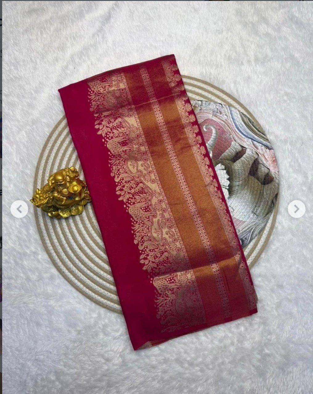 Rich Crepe Khadi Tissue Paithani Silk Saree - Image 5