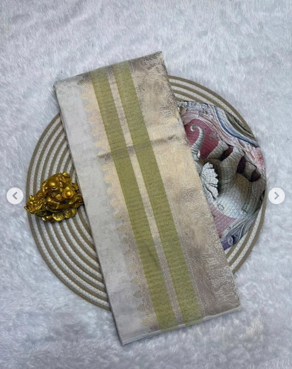Rich Crepe Khadi Tissue Paithani Silk Saree - Image 6