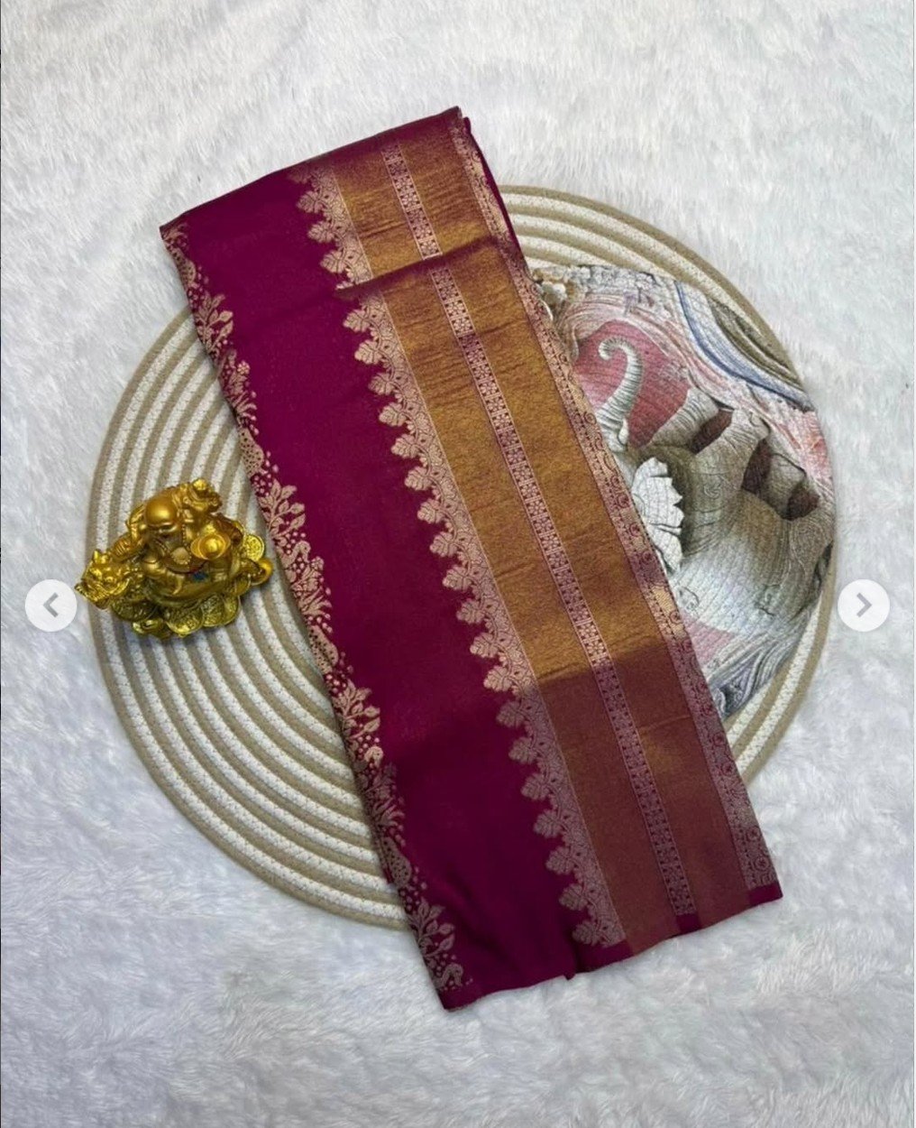 Rich Crepe Khadi Tissue Paithani Silk Saree - Image 10