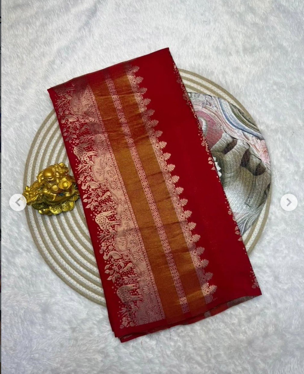 Rich Crepe Khadi Tissue Paithani Silk Saree - Image 11