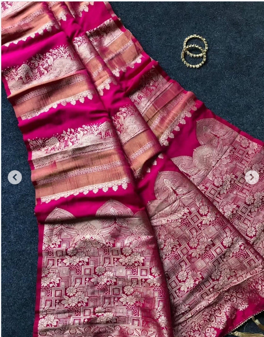Rich Crepe Khadi Tissue Paithani Silk Saree - Image 15
