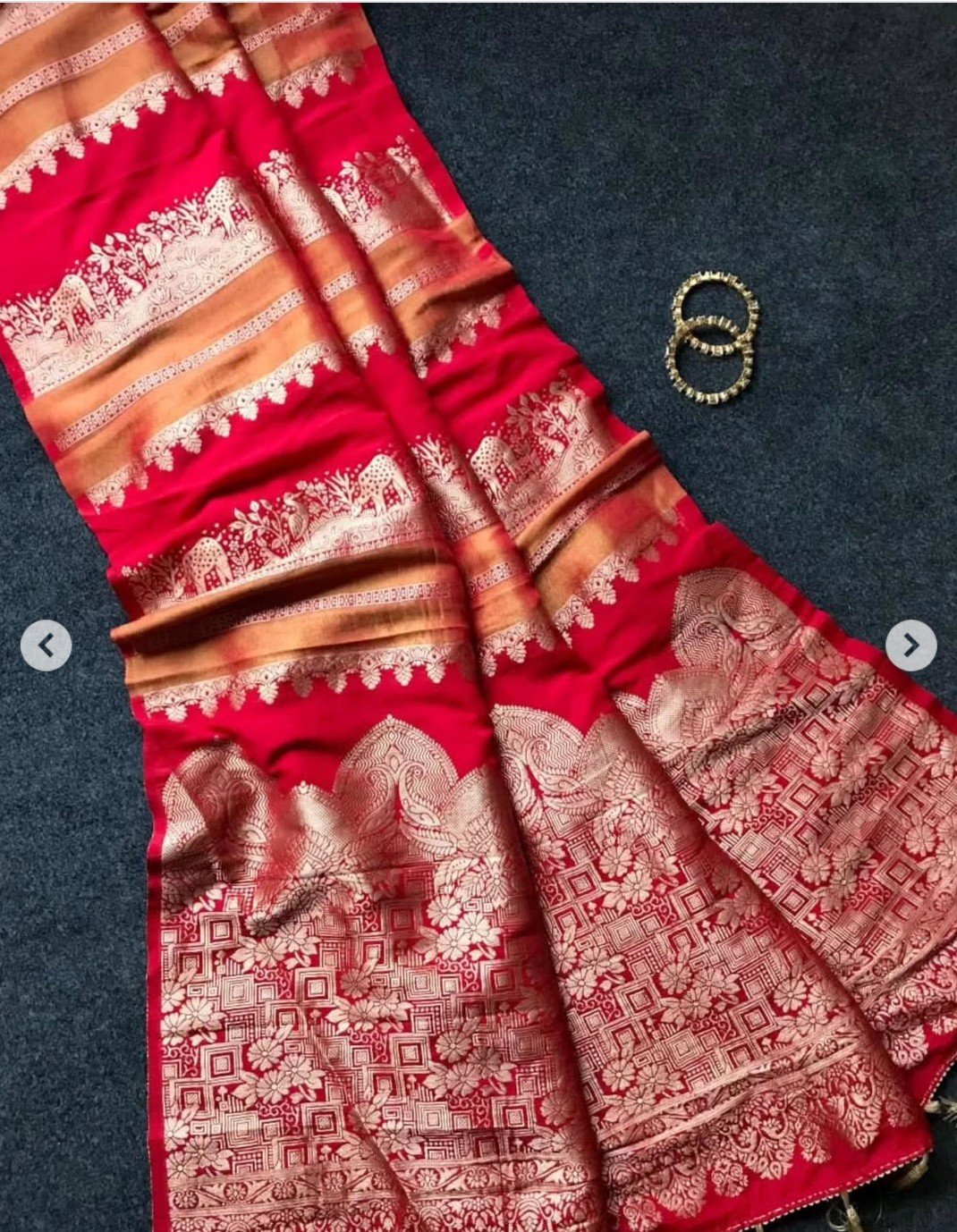 Rich Crepe Khadi Tissue Paithani Silk Saree - Image 16
