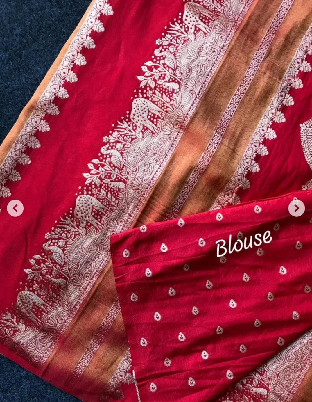Rich Crepe Khadi Tissue Paithani Silk Saree - Image 17