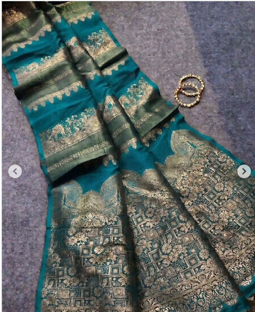 Rich Crepe Khadi Tissue Paithani Silk Saree - Image 22