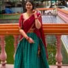 Fully stitched Narayanpet Cotton With Designer Sequence Work Lehanga